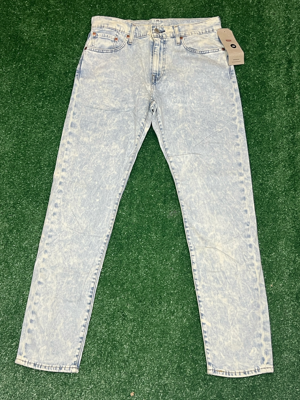 512 Levi Strauss & Co Premium Riveted Jeans Men's 30X 32 Light Wash Denim NWT